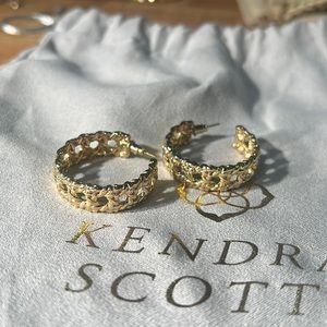 Kendra Scott Natalie Hoop Earring in Gold